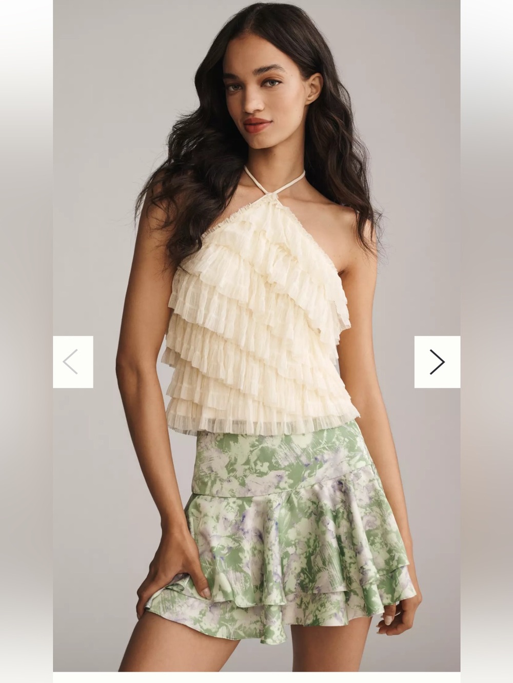 Anthropologie-Jacquie the Label Valentina Drop-Waist Mini Skirt